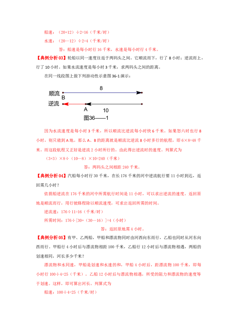 专题21流水行船问题（原卷）_小学数学思维训练电子版举一反三奥数逻辑拓展专项图解强化_六年级_（培优提升讲义）2022-2023学年六年级数学思维拓展举一反三精编讲义（通用版）(25)份