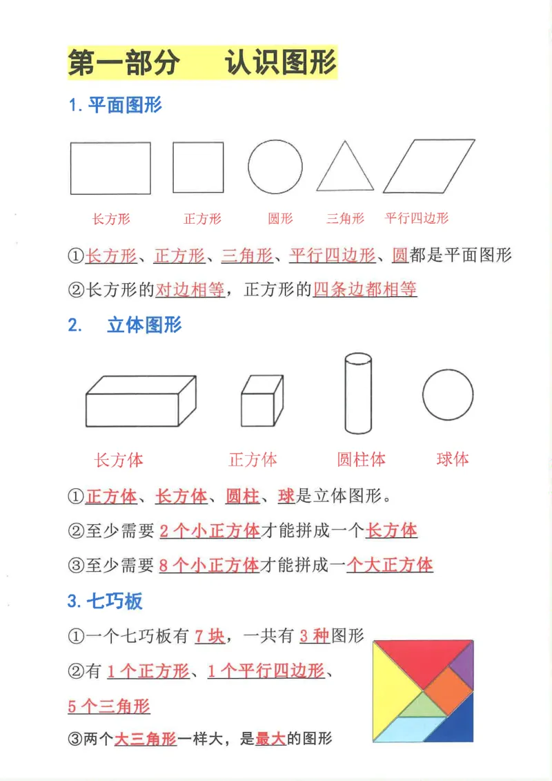 新1年级下册数学九大专项合集(1)_一年级上下册资料_一年级下册小红书同款资料_一下数学