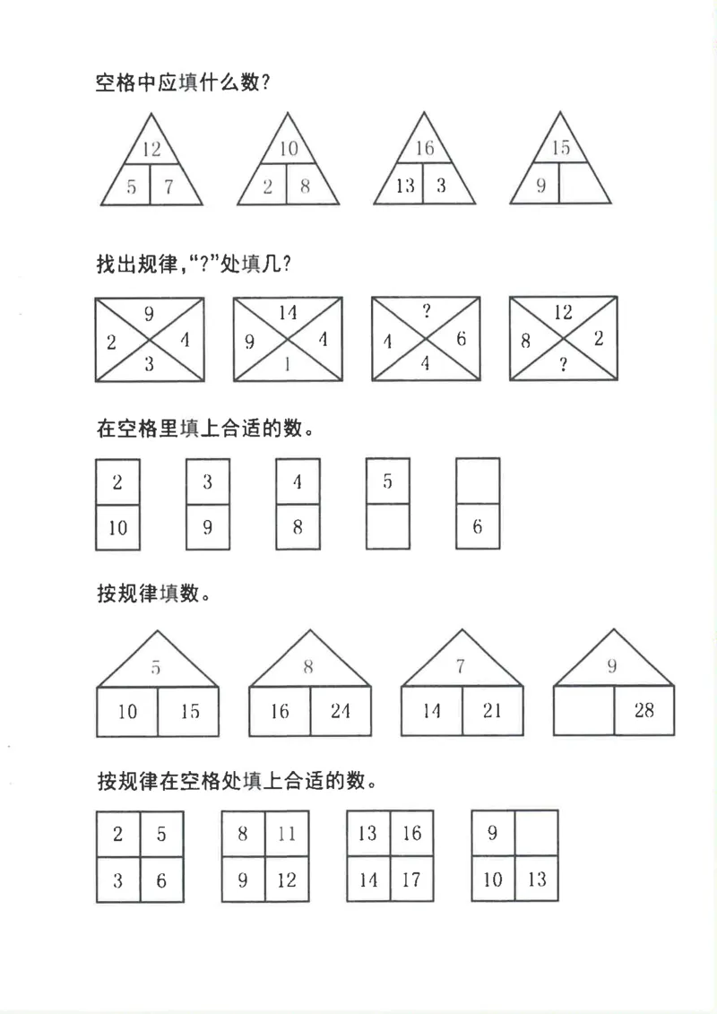 新1年级下册数学九大专项合集(1)_一年级上下册资料_一年级下册小红书同款资料_一下数学