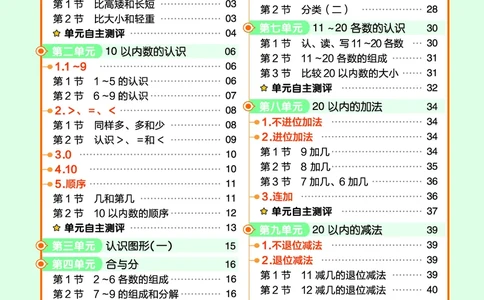冀教版数学1年级上册举一反三课堂练习_一年级上下册资料_小学一年级学习资料-25年更新版_1-03、小学一年级数学上册_冀教版_02、课时练习
