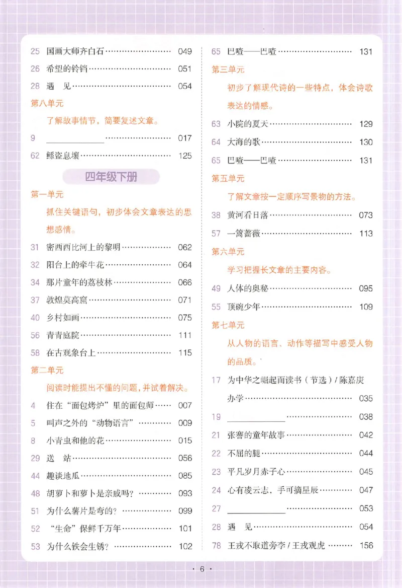 小语阅读80篇四年级_26版一本小学语文阅读真题80篇1-6级_26版一本小学语文阅读真题80篇-4年级