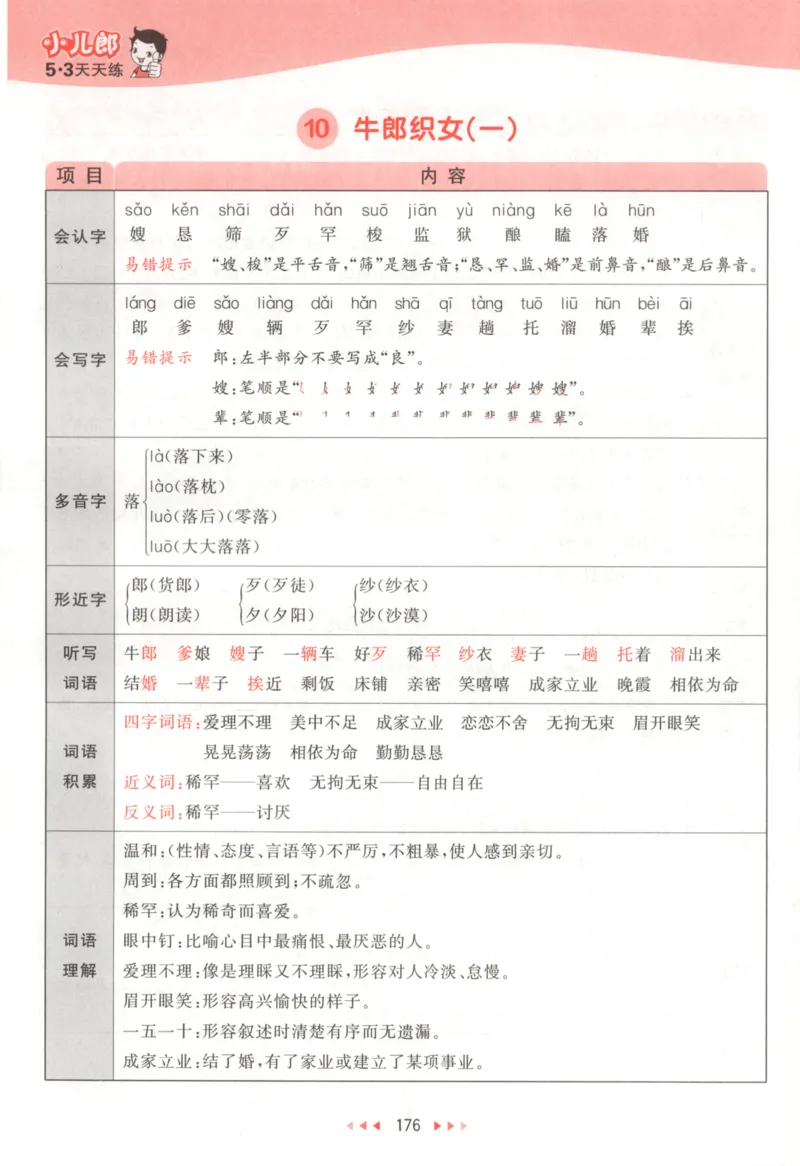 五年级语文上册人教版25秋《53天天练》课堂笔记_25秋小学语数英习题试卷_语文_1-6年级语文上册人教版25秋《53天天练》_五年级语文上册人教版25秋《53天天练》