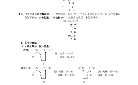 一年级下册数学素材-重要概念和公式汇总人教新课标_一年级上下册资料_一年级上语数英上下册学习资料_3-6-4、小学一年级数学下册_人教版_1、知识点总结