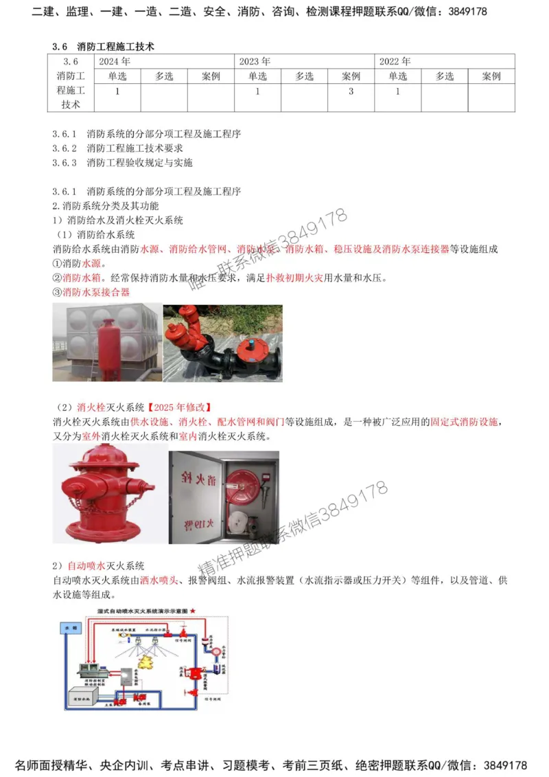 28-第3章-3.6-消防工程施工技术（一）_2026年一级建造师_2026年一建机电_2025年一建机电SVIP_02-基础精讲✿高端面授✿深度强化_36-机电《教材精讲班》王建波SMR