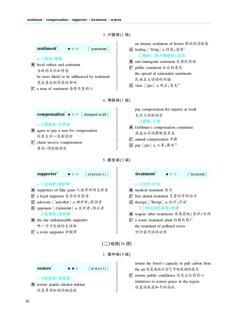 第二章以完形填空为中心（382词）_考研英语真题_考研英语（二）历年真题_单词资料_英语二黄皮书词汇电子版（题型精简版）