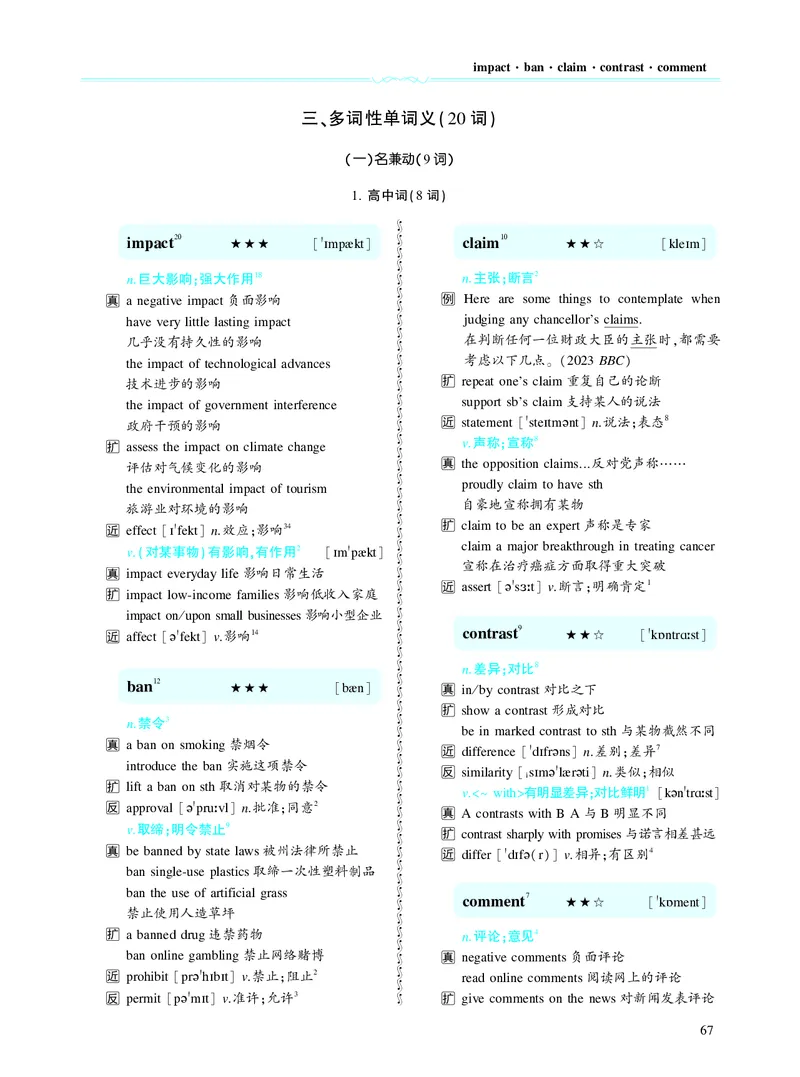 第二章以完形填空为中心（382词）_考研英语真题_考研英语（二）历年真题_单词资料_英语二黄皮书词汇电子版（题型精简版）