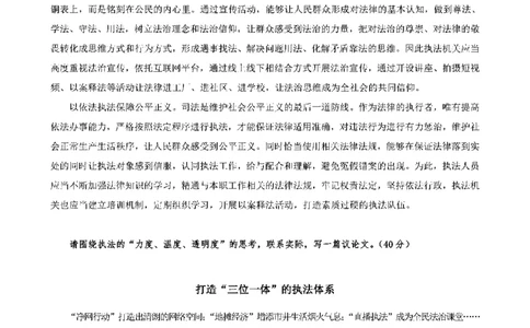 四海申论执法大作文讲义_2026考公资料_花生十三合集_套题班2025花生行测+飞扬申论套题⭐⭐_申论套题2025飞扬申论套题班二期_赠送：行政执法类大作文（5节）_讲义