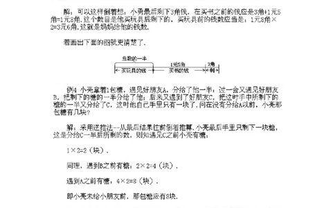 小学二年级下册数学奥数知识点讲解第12课《逆序推理法》试题附答案_一年级上下册资料_3-2-1、小学奥数一年级_3-2-2、小学奥数二年级_小学二年级下册数学奥数知识点讲解
