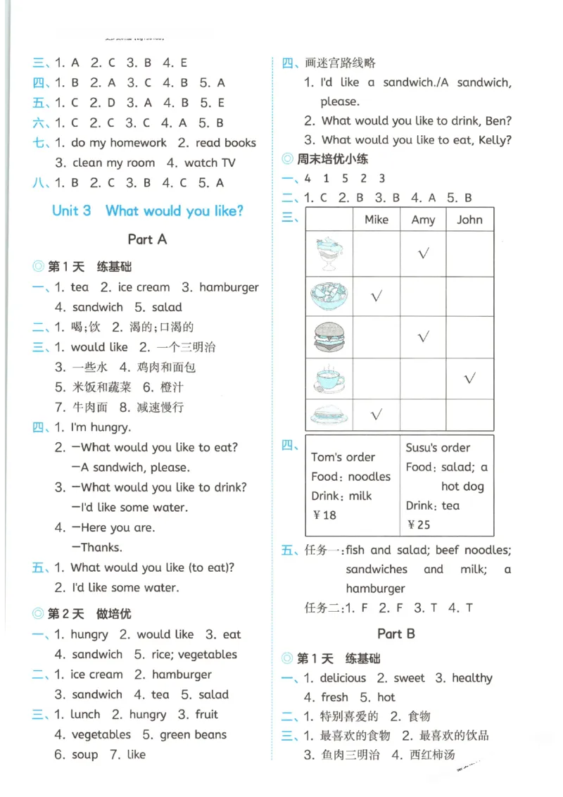 一本《小学英语课后小练习》5年级人教25秋_25秋小学语数英习题试卷_英语_人教版_一本《小学英语课后小练习》人教25秋