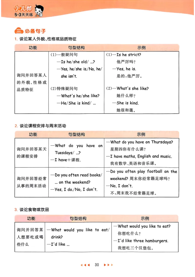 五年级英语上册人教PEP版25秋《53天天练》知识清单_25秋小学语数英习题试卷_英语_人教版_1-6年级英语上册人教PEP版25秋《53天天练》_五年级英语上册人教PEP版25秋《53天天练》