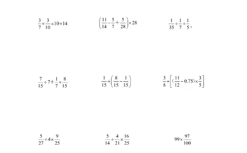 六年级计算题混合运算2（1页15题）_小学数学口算竖式脱式计算应用题一二三四五六年级上下册电_小学数学口算题库电子版（1-6）_笔算题（1-小升初）_笔算题适合6年级