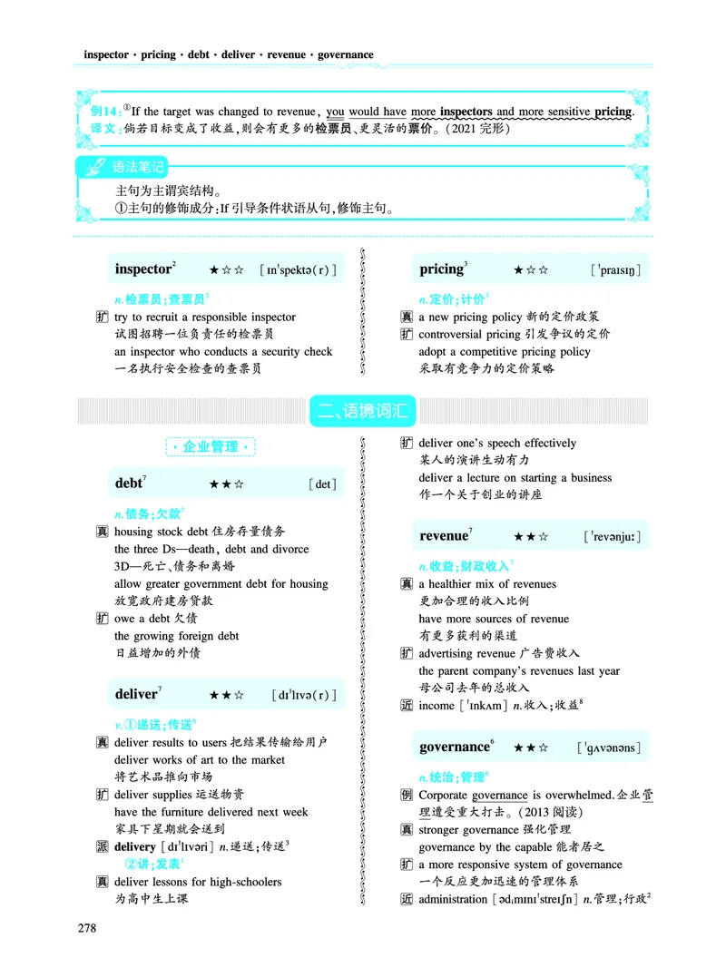 第三部分商业经济（第二板块核心词）_考研英语真题_考研英语（二）历年真题_单词资料_英语二黄皮书词汇电子版（语境例句版）