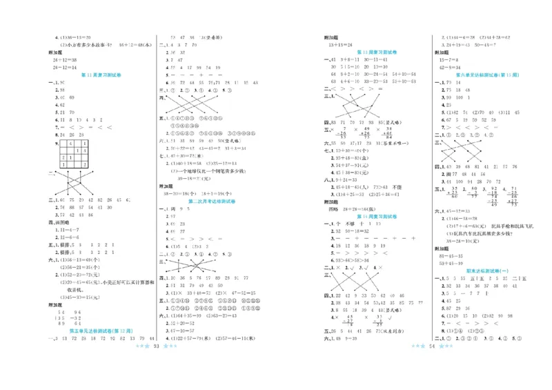 《黄冈学霸A+》数学1年级下册（BS）_一年级上下册资料_小学一年级学习资料-25年更新版_1-04、小学一年级数学下册_1-4-2、练习题、作业、试题、试卷_北师大版_电子册类