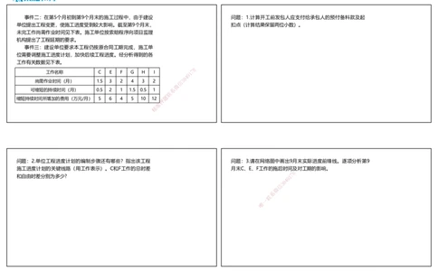 2025一建建筑狂飙120分案例题纯题目2（可打印版）_2026年一级建造师_2026年一建建筑_2025年一建建筑SVIP_04-冲刺串讲✿考点强化✿小灶集训_讲义