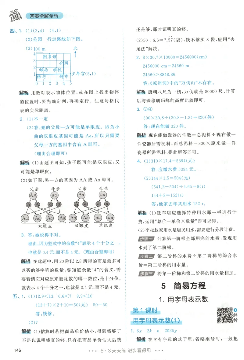 五年级数学上册人教版25秋《53天天练》答案_25秋小学语数英习题试卷_数学_人教版_1-6年级数学人教版上册25秋《53天天练》_五年级数学上册人教版25秋《53天天练》
