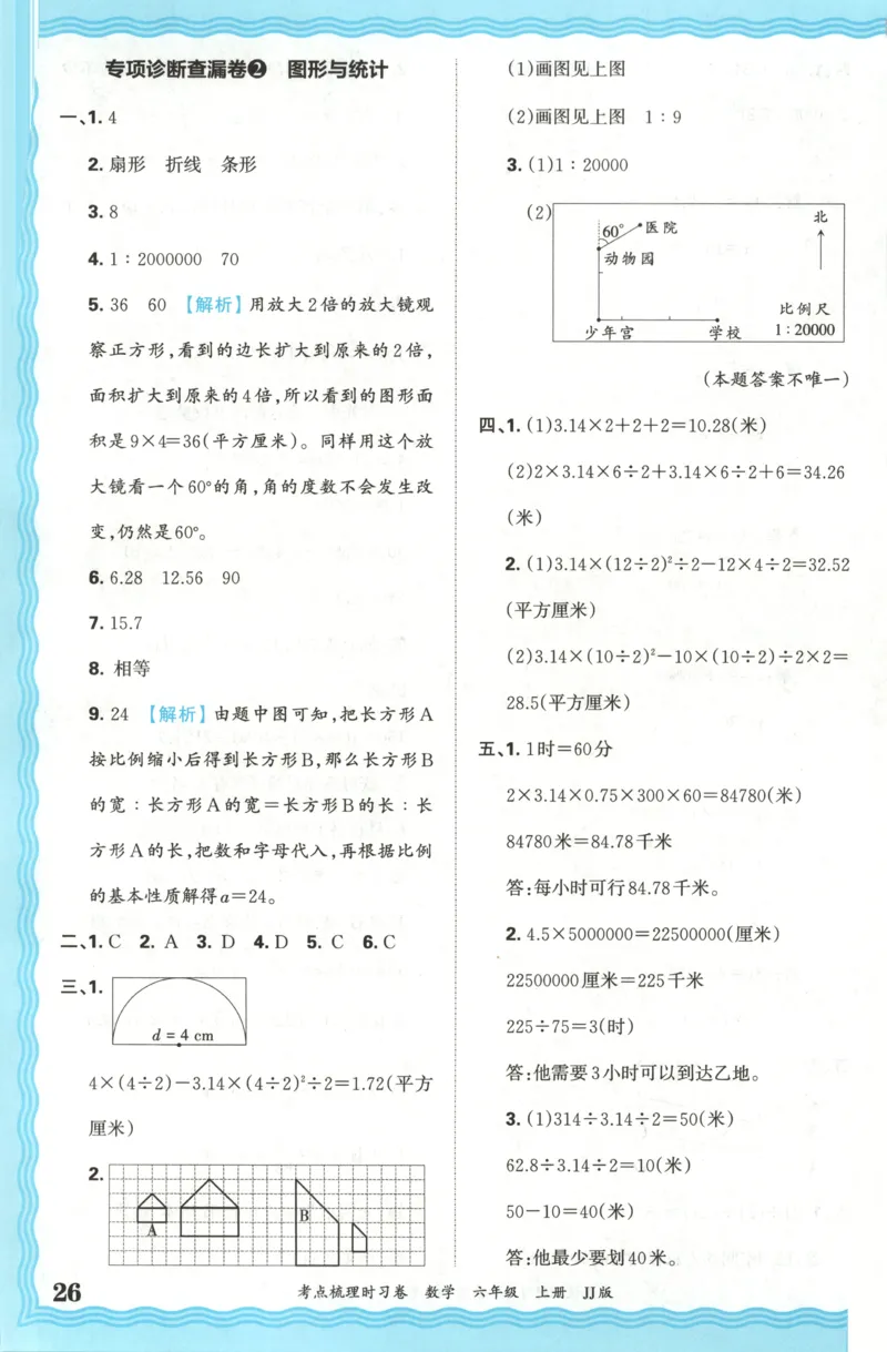 六年级数学上册冀教版25秋《王朝霞考点梳理时习卷》答案_25秋小学语数英习题试卷_数学_冀教版_1-6年级数学上册冀教版25秋《王朝霞考点梳理时习卷》