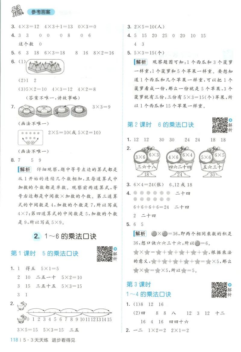二年级数学上册苏教版25秋《53天天练》答案_25秋小学语数英习题试卷_数学_苏教版_1-6年级数学上册苏教版25秋《53天天练》_二年级数学上册苏教版25秋《53天天练》