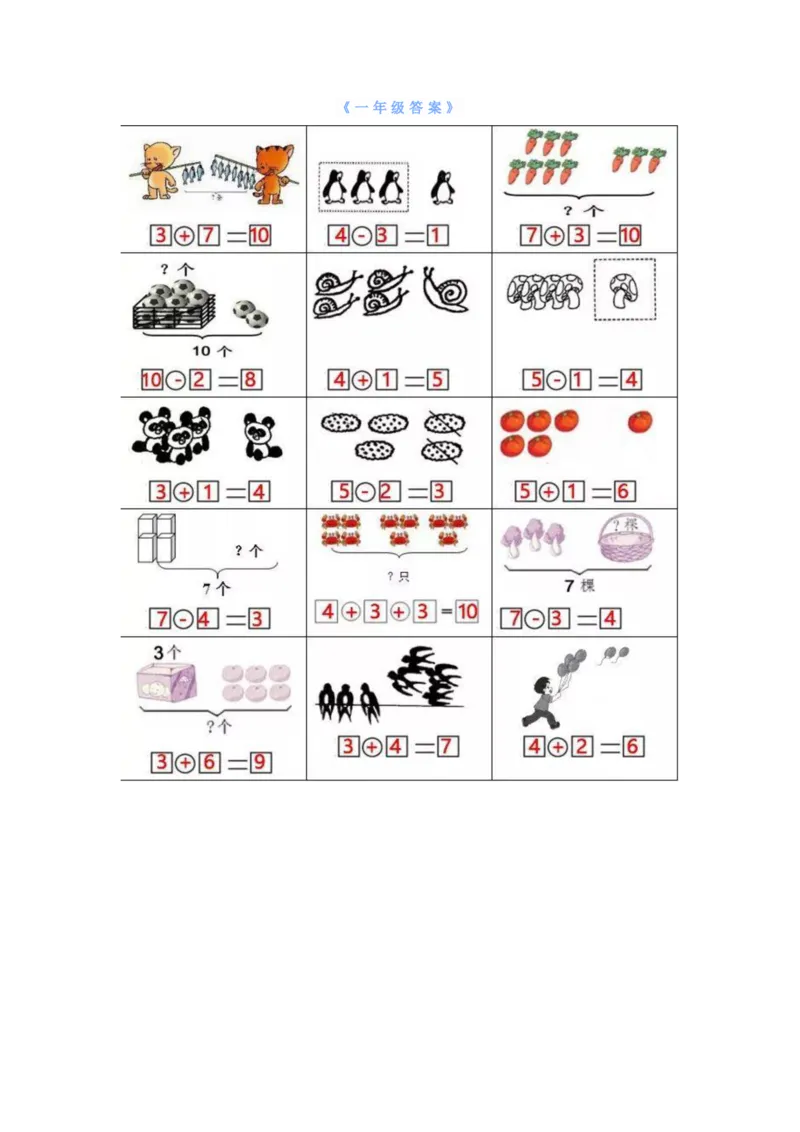 一年级下册数学列式计算及答案_一年级上下册资料_小学一年级学习资料-25年更新版_1-04、小学一年级数学下册_1-4-2、练习题、作业、试题、试卷_通用