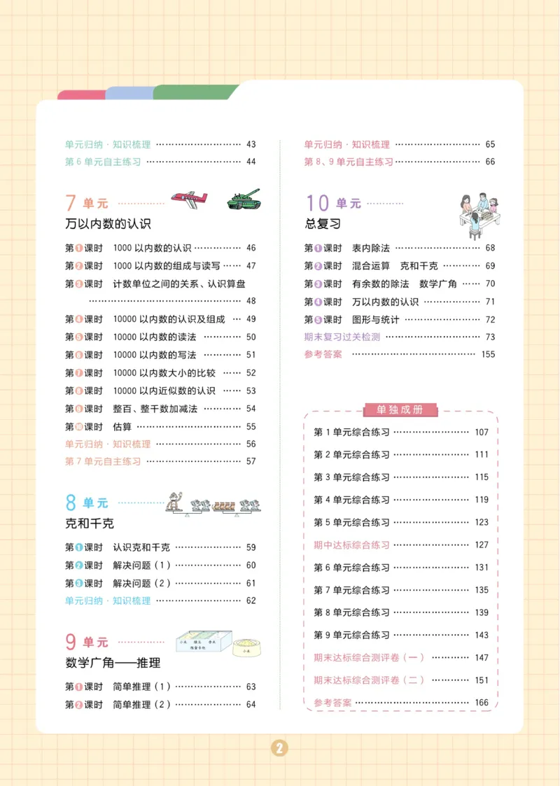 《黄冈名师天天练》数学2年级下册（RJ）_二年级上下册资料_小学二年级学习资料-25年更新版_2-04、小学二年级数学下册_2-4-2、练习题、作业、试题、试卷_人教版_电子册类