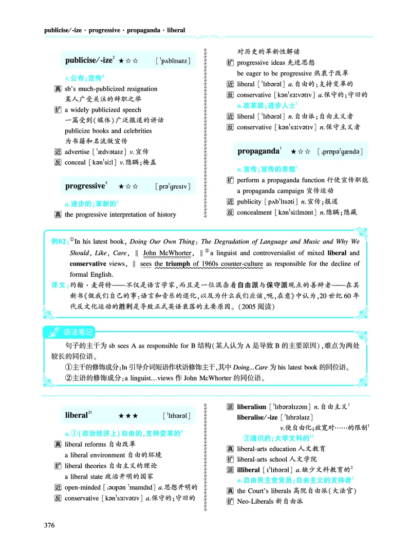 第五部分文化教育（第二板块核心词）_考研英语真题_考研英语（一）历年真题_单词资料_英语一黄皮书词汇电子版（语境例句版）