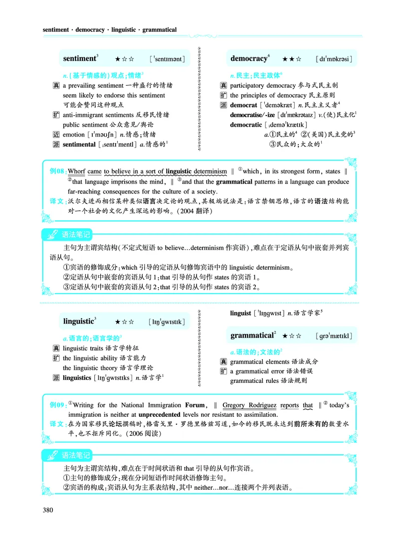 第五部分文化教育（第二板块核心词）_考研英语真题_考研英语（一）历年真题_单词资料_英语一黄皮书词汇电子版（语境例句版）
