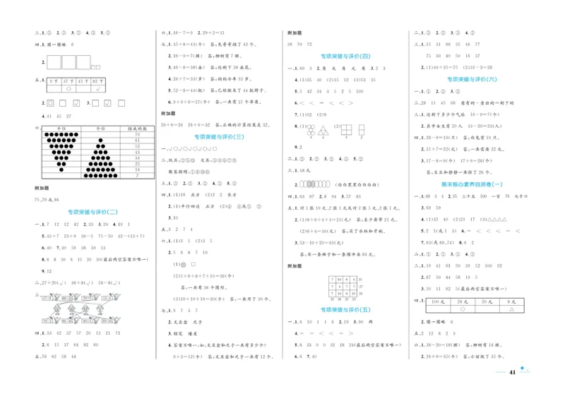 《黄冈名卷》单元检测卷-数学1年级下册（RJ）_一年级上下册资料_小学一年级学习资料-25年更新版_1-04、小学一年级数学下册_1-4-2、练习题、作业、试题、试卷_人教版_电子册