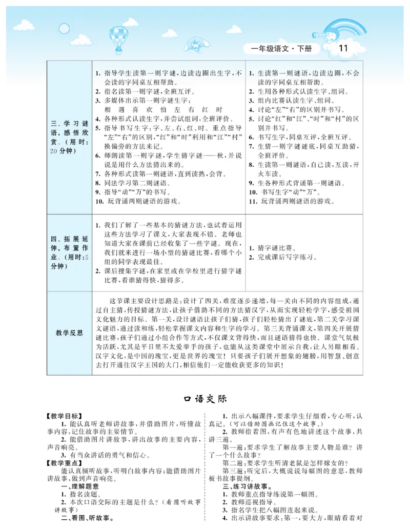 智慧树语文1年级下（RJ）_一年级上下册资料_小学一年级学习资料-25年更新版_1-02、小学一年级语文下册_3-6-2-3、课件、讲义、教案