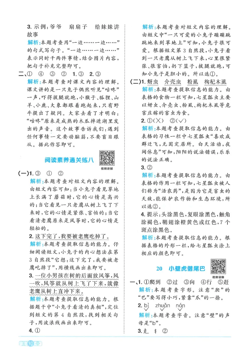 一下语文阳光同学_一年级上下册资料_53黄冈多个品牌系列资料_语文