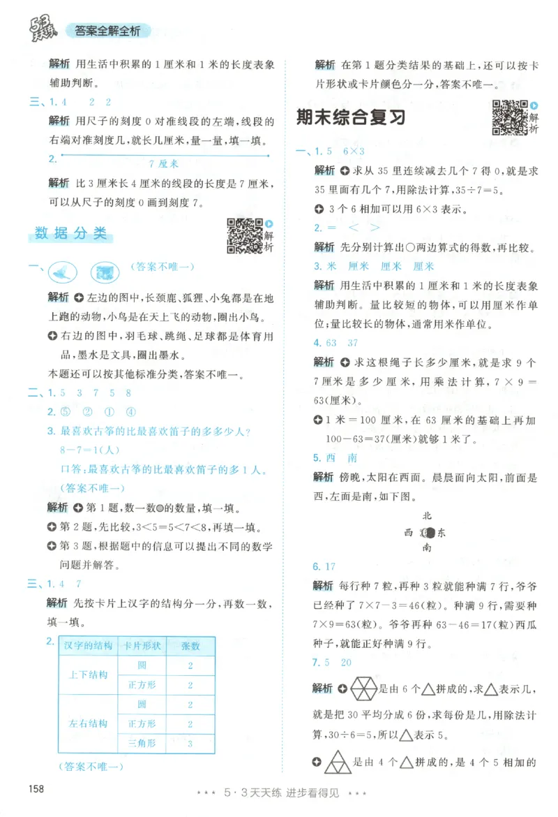 二年级数学上册人教版25秋《53天天练》答案_25秋小学语数英习题试卷_数学_人教版_1-6年级数学人教版上册25秋《53天天练》_二年级数学上册人教版25秋《53天天练》