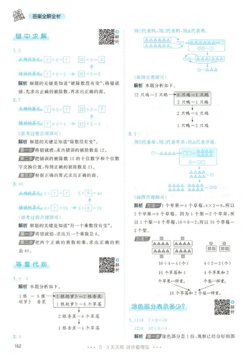 二年级数学上册人教版25秋《53天天练》答案_25秋小学语数英习题试卷_数学_人教版_1-6年级数学人教版上册25秋《53天天练》_二年级数学上册人教版25秋《53天天练》