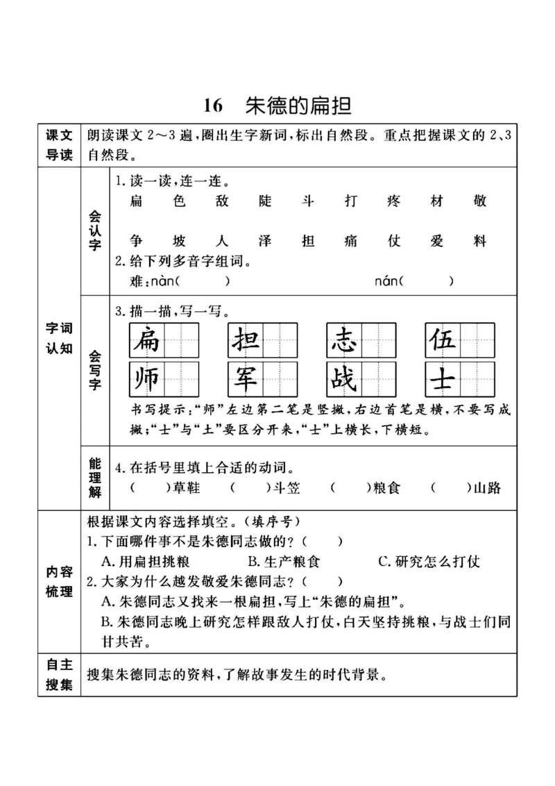 二（上）语文课前预习单（15-24课）新_二年级上下册资料_小学二年级学习资料-25年更新版_2-01、小学二年级语文上册_2-1-1、复习、知识点、归纳汇总_语文二（上）教材讲解+预习单