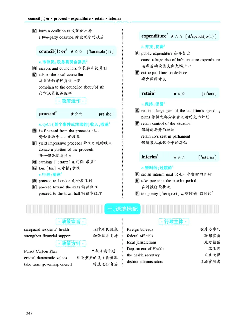 第四部分政策法规（第二板块核心词）_考研英语真题_考研英语（二）历年真题_单词资料_英语二黄皮书词汇电子版（语境例句版）