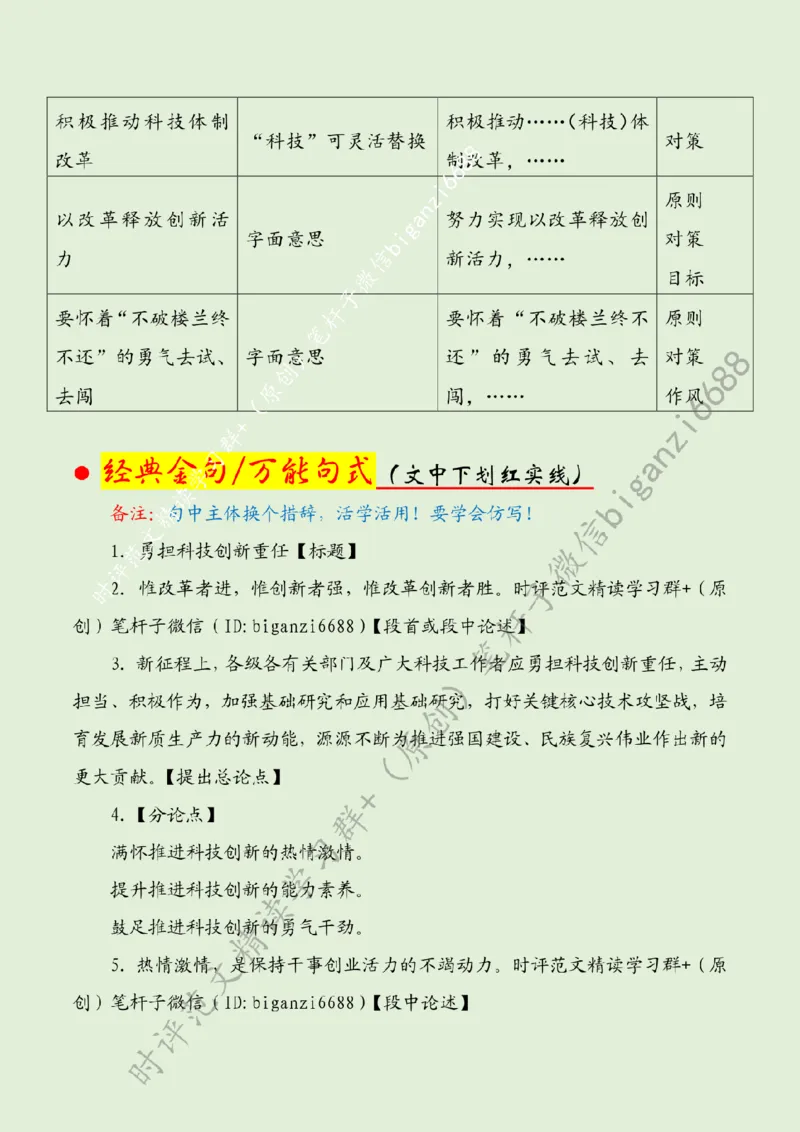 0310---标注绿-勇担科技创新重任_2026考公资料_（57）申论材料_00、笔杆子晨读材料_2024笔杆子晨读_笔杆子2024年3月资料（请及时保存，不得用于其他任何用途）