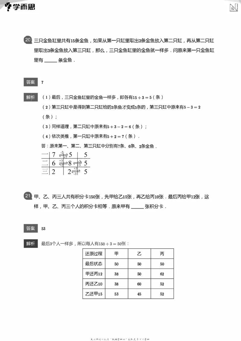 全部答案_小学数学母题大全一二三四五六年级上下册一题多解题母题解_练习题大全_赠送：推荐应用题400题