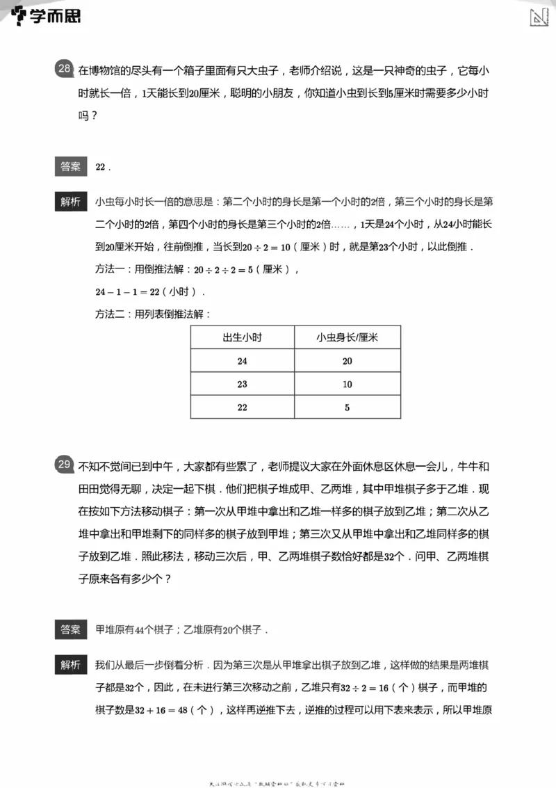 全部答案_小学数学母题大全一二三四五六年级上下册一题多解题母题解_练习题大全_赠送：推荐应用题400题