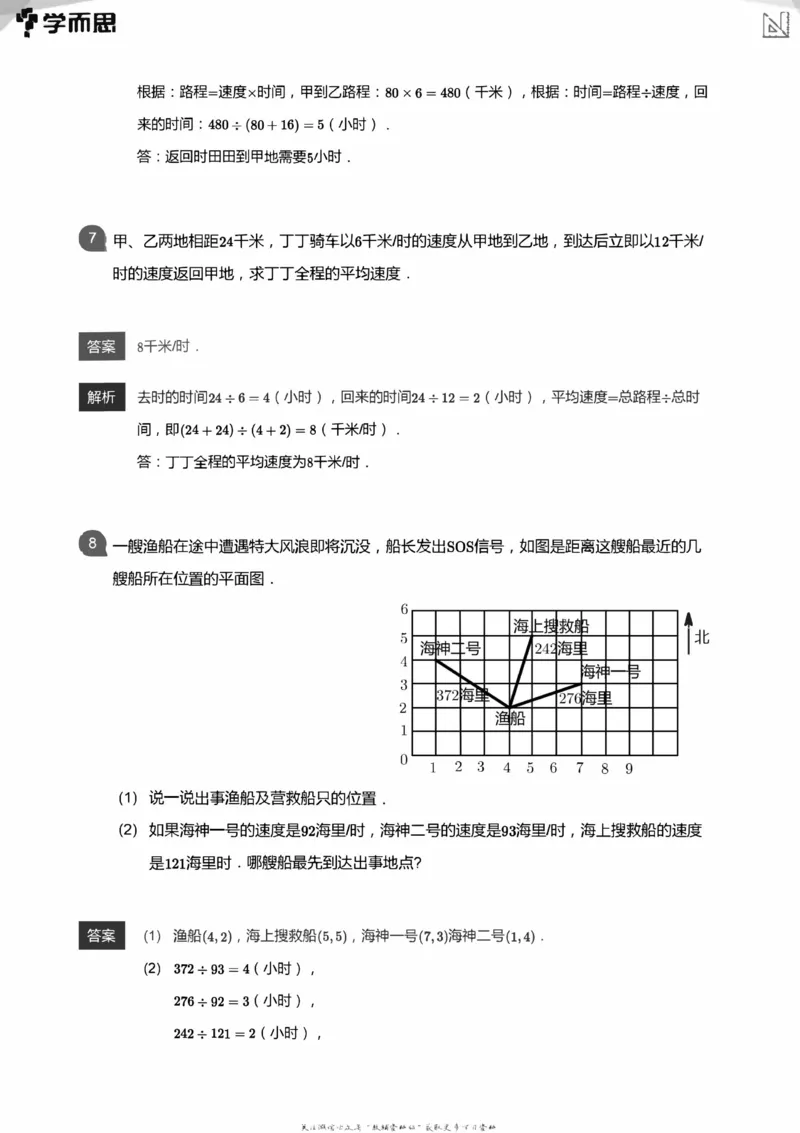 全部答案_小学数学母题大全一二三四五六年级上下册一题多解题母题解_练习题大全_赠送：推荐应用题400题