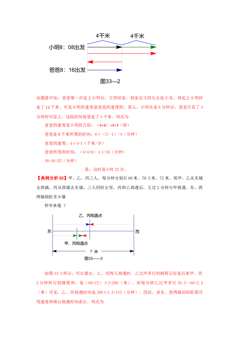 专题19行程问题（相遇、追击、多次相遇问题）（原卷）_小学数学思维训练电子版举一反三奥数逻辑拓展专项图解强化_六年级