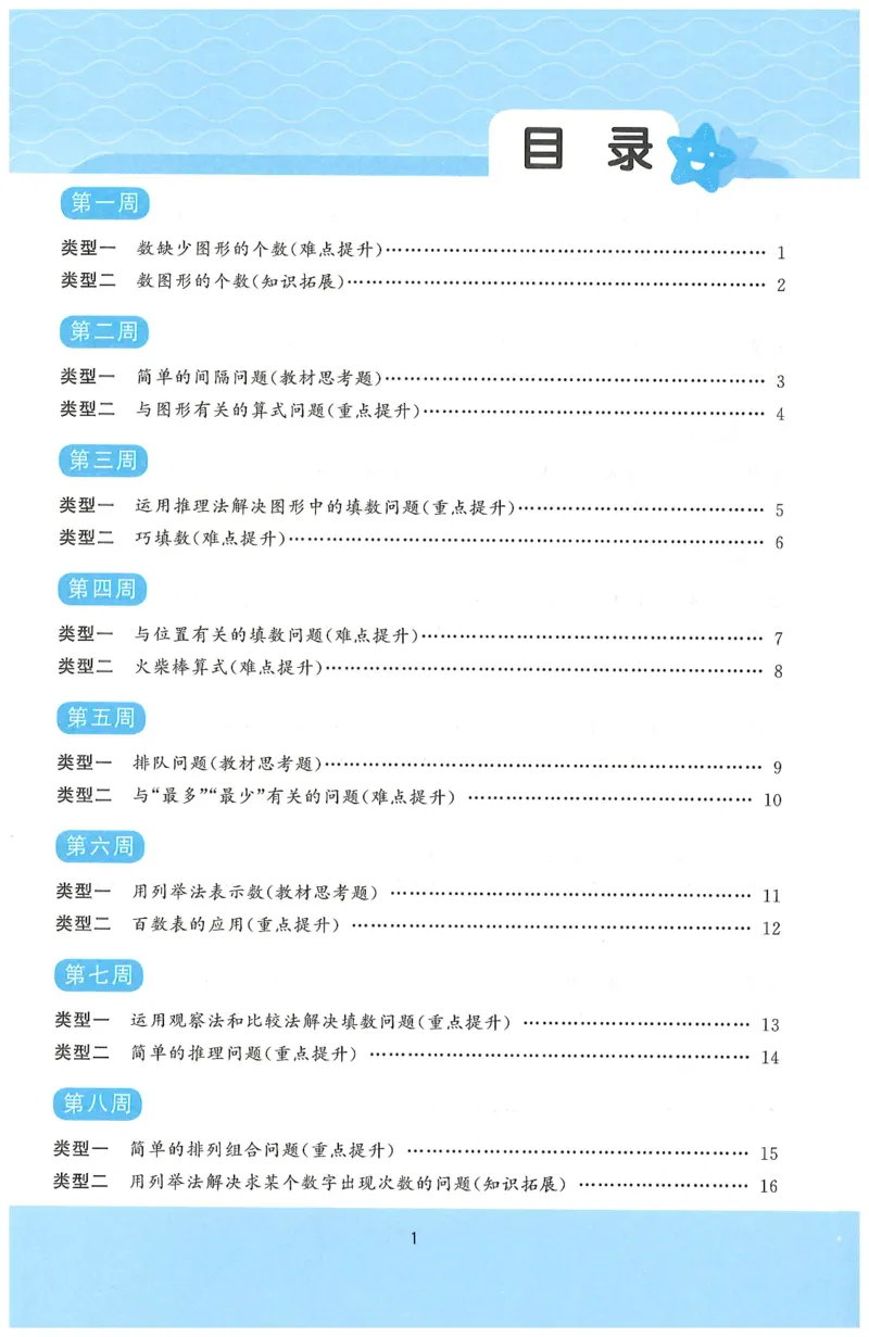 一下数学阳光同学周周提优_一年级上下册资料_53黄冈多个品牌系列资料_数学
