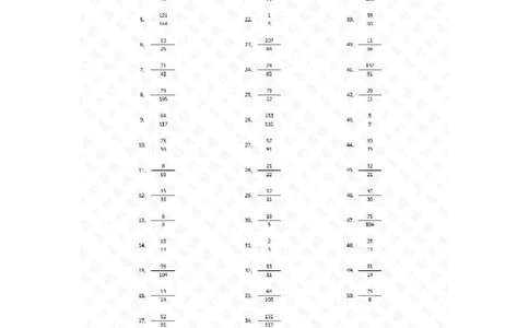 分数加减乘除混合第1-20篇（高级）答案_小学数学口算竖式脱式计算应用题一二三四五六年级上下册电_小学数学口算题库电子版（1-6）_小学数学口算五年级_口算题适合5年级