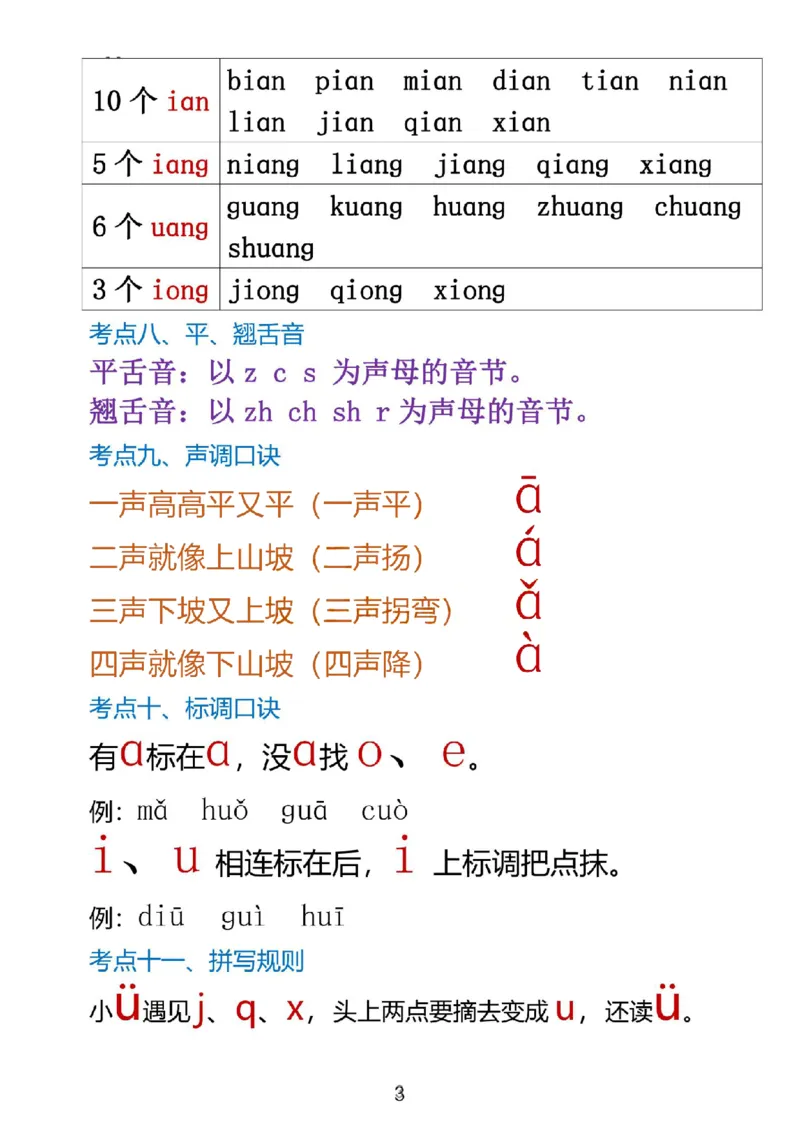一上语文1&middot;8单元考点总结(1)(1)_一年级上下册资料_一年级上册小红书同款资料_一年级上册资料
