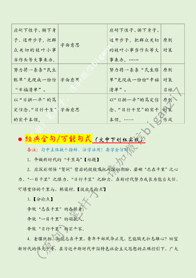 0121---标注绿-争做新时代的&ldquo;千里马&rdquo;公众号：上岸总站_2026考公资料_（57）申论材料_00、笔杆子晨读材料_2025笔杆子晨读_1月