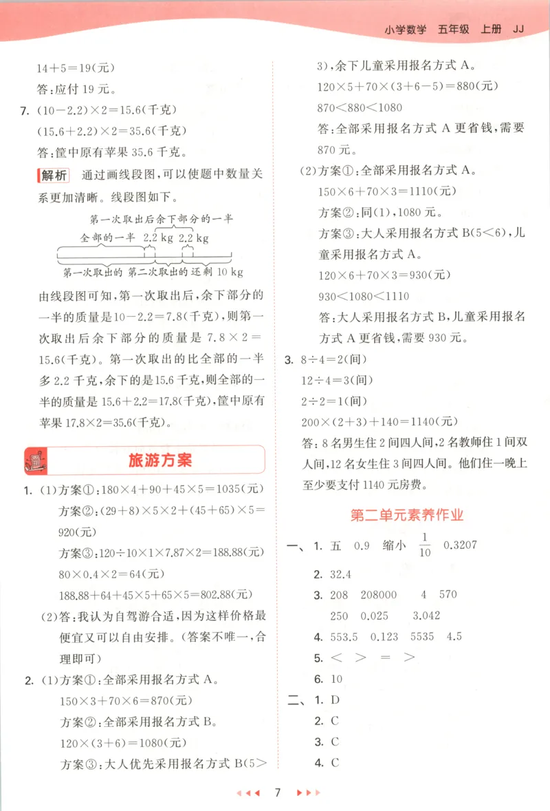 五年级数学上册冀教版25秋《53天天练》答案_25秋小学语数英习题试卷_数学_冀教版_1-6年级数学上册冀教版25秋《53天天练》_五年级数学上册冀教版25秋《53天天练》