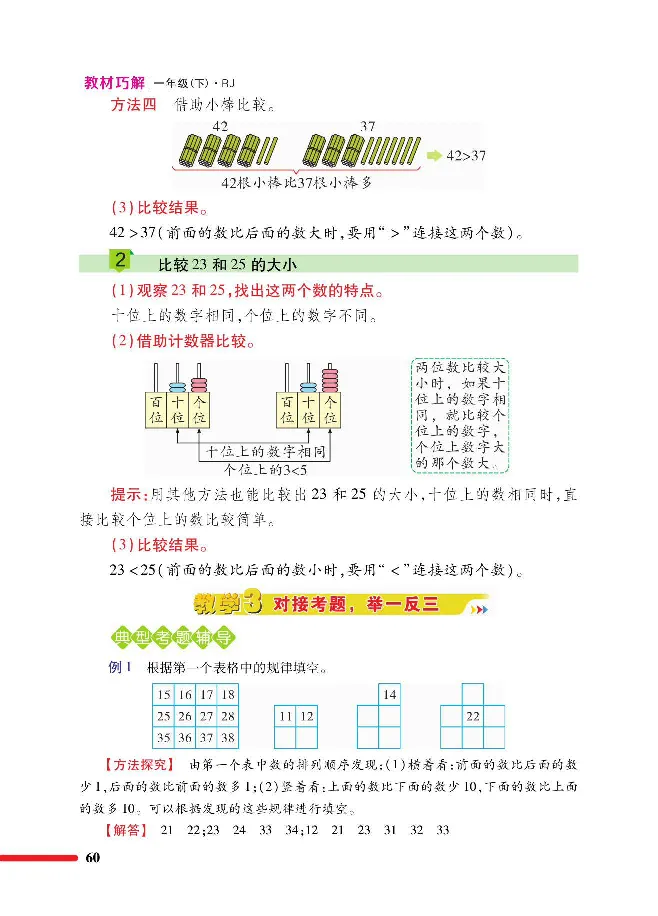 数学-人教版一年级下册教材巧解_一年级上下册资料_小学一年级学习资料-25年更新版_1-04、小学一年级数学下册_1-4-3、课件、讲义、教案、教材讲解