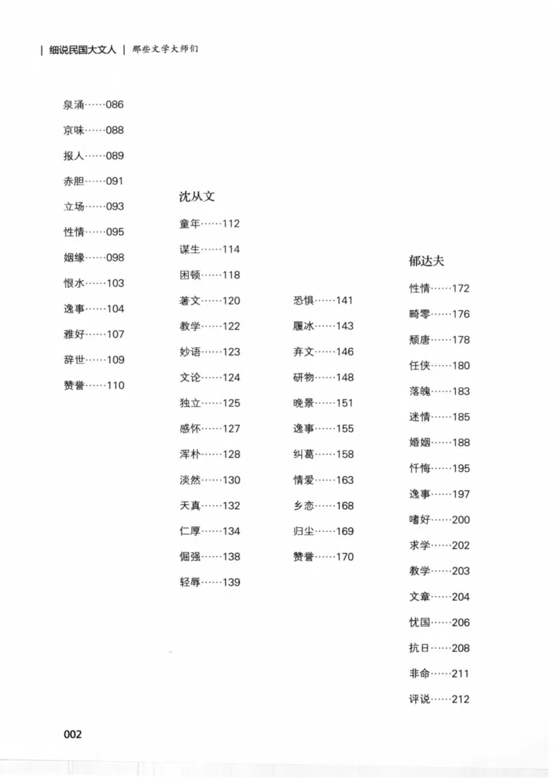 34.《细说民国大文人：那些文学大师们》[民国文林编著][现代出版社][978-7-5143-1924-8][2014.1][P376]_绝版书_天涯系列_t涯_《天涯神贴去水印纯干货收藏版-汇总版》天涯的干货[pdf]
