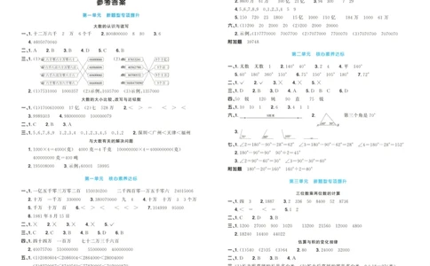 答案_25秋小学语数英习题试卷_数学_青岛版（五四+六三）_数学《阳光同学全优好卷》青岛6325秋(1)_阳光同学全优好卷数学QD4上