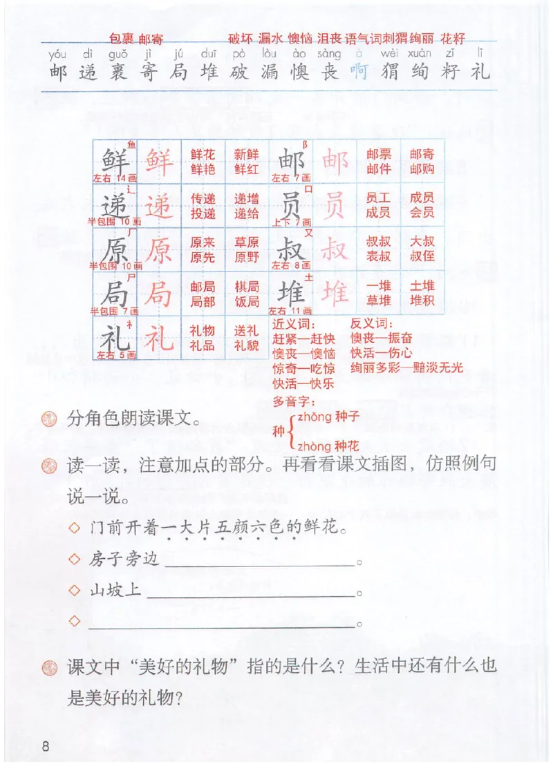 课堂笔记部编版语文二年级下册课堂笔记（无水印）_二年级上下册资料_小学二年级学习资料-25年更新版_2-02、小学二年级语文下册_2-2-2、练习题、作业、试题、试卷_预习资料