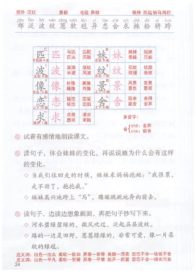 课堂笔记部编版语文二年级下册课堂笔记（无水印）_二年级上下册资料_小学二年级学习资料-25年更新版_2-02、小学二年级语文下册_2-2-2、练习题、作业、试题、试卷_预习资料