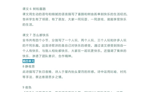 语文1年级下册课文内容中心思想_一年级上下册资料_小学一年级学习资料-25年更新版_1-02、小学一年级语文下册_3-6-2-1、复习、知识点、归纳汇总_部编（人教）版_知识汇总