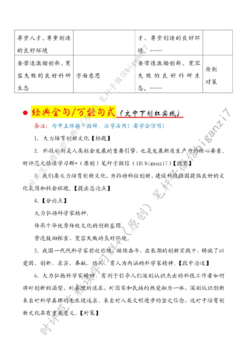 0925---标注白-大力培育创新文化_2026考公资料_（57）申论材料_00、笔杆子晨读材料_2024笔杆子晨读_笔杆子9月时政_0925大力培育创新文化话题：创新