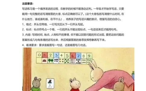 看图写话资料-看图写话指导及练习_一年级上下册资料_一年级上语数英上下册学习资料_3-6-1、小学一年级语文上册_统编、部编、人教（语文全国统一只有一个版）_6、专项练习_看图写话